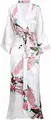 Plus Size XXXL Chinese Women Long Robe Print Flower Peacock Kimono Bathrobe Gown Bride Bridesmaid Wedding Robes Sexy Sleepwear preview-1