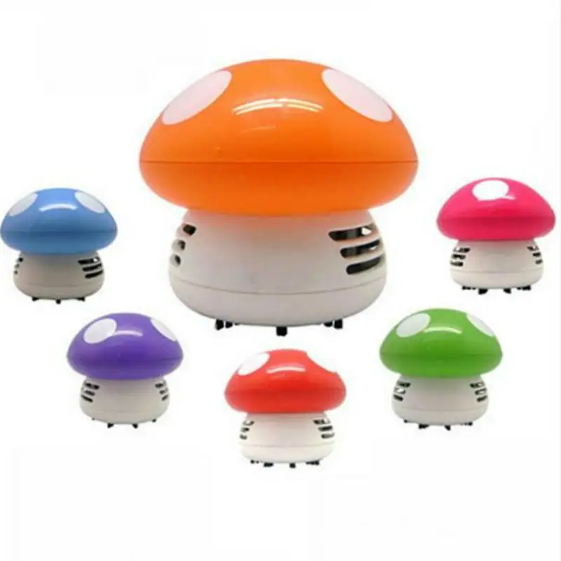 Cute Mini Mushroom Corner Desk Table Dust Vacuum Cleaner Sweeper D IUS New-animated-img