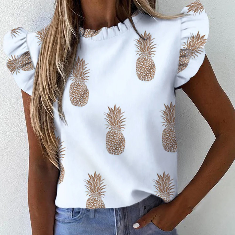 pineapple print shirt womens