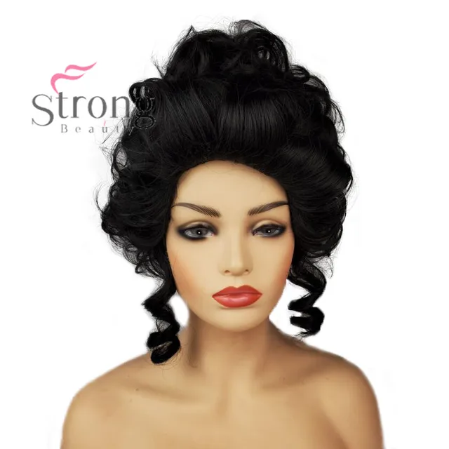 marie antoinette wig black