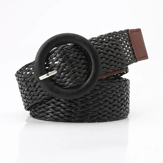 womens wide woven belt