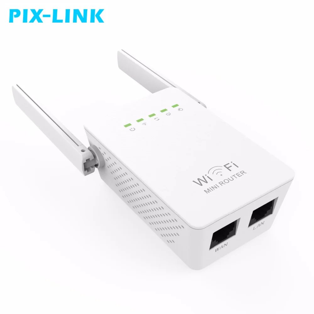 Wireless Router WIFI Repeater 300Mbps Dual Antennas Signal Booster Range Extender Wi-fi 802.11N Network EU/US/UK/AU Wall plug-animated-img