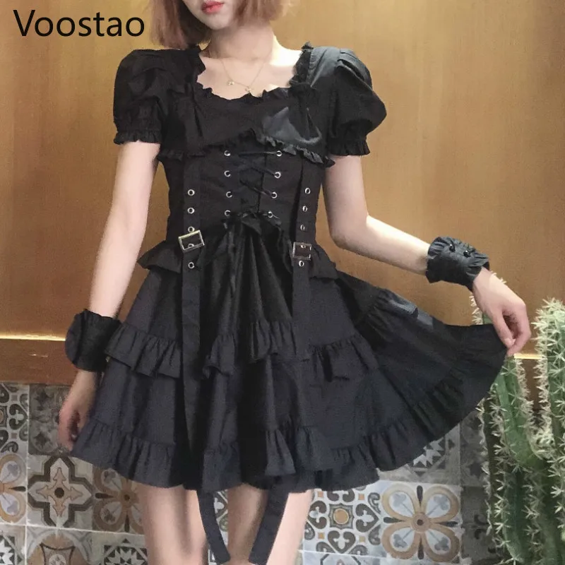 womens black gothic dress