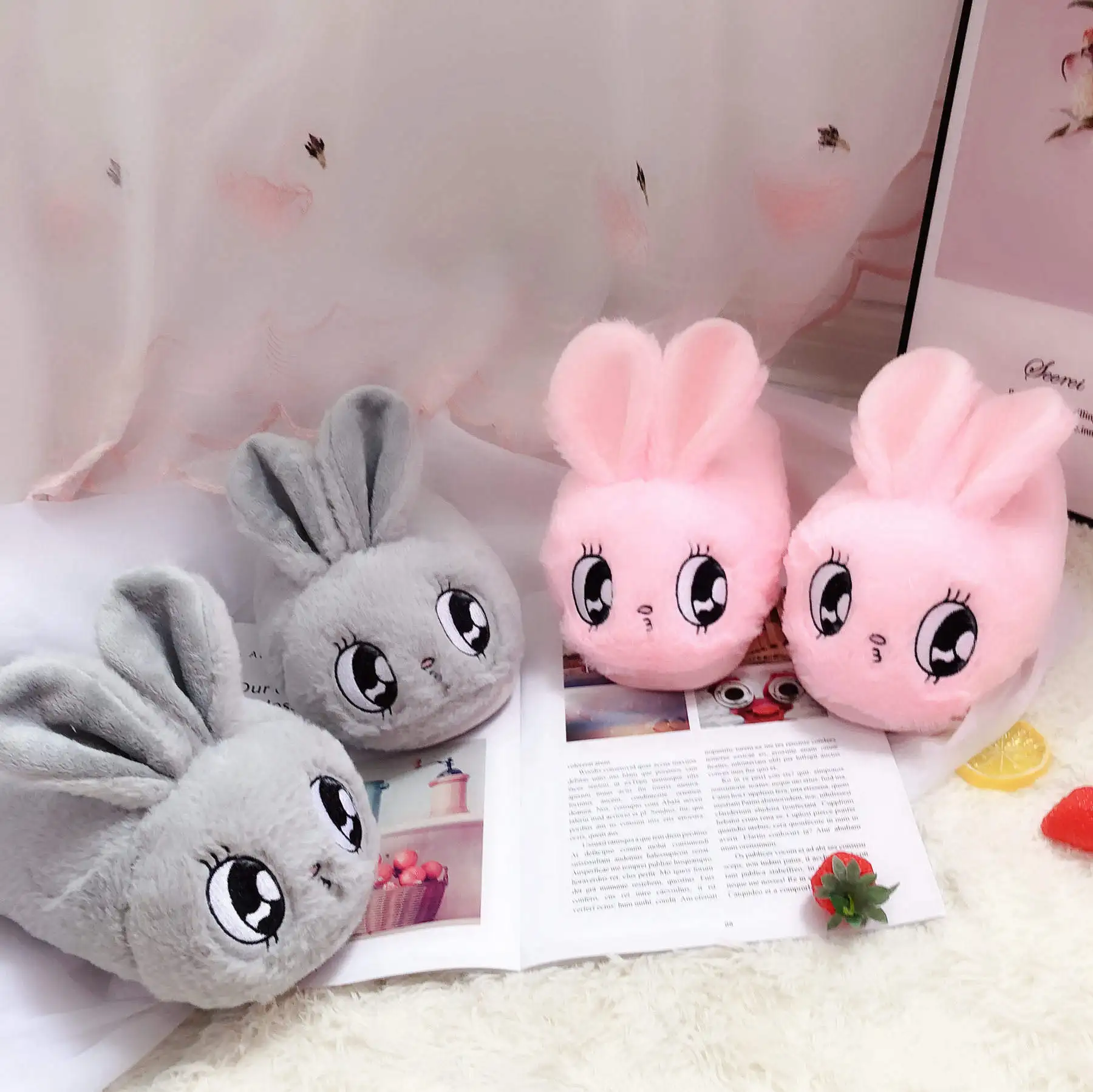 bunny slippers for women