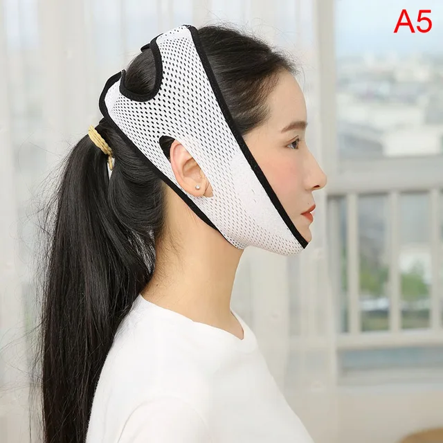 Elastic Face Slimming Bandage V Line Face Shaper Women Chin Cheek Lift Up  Belt Facial Anti Wrinkle Strap Face Care Slim Tools