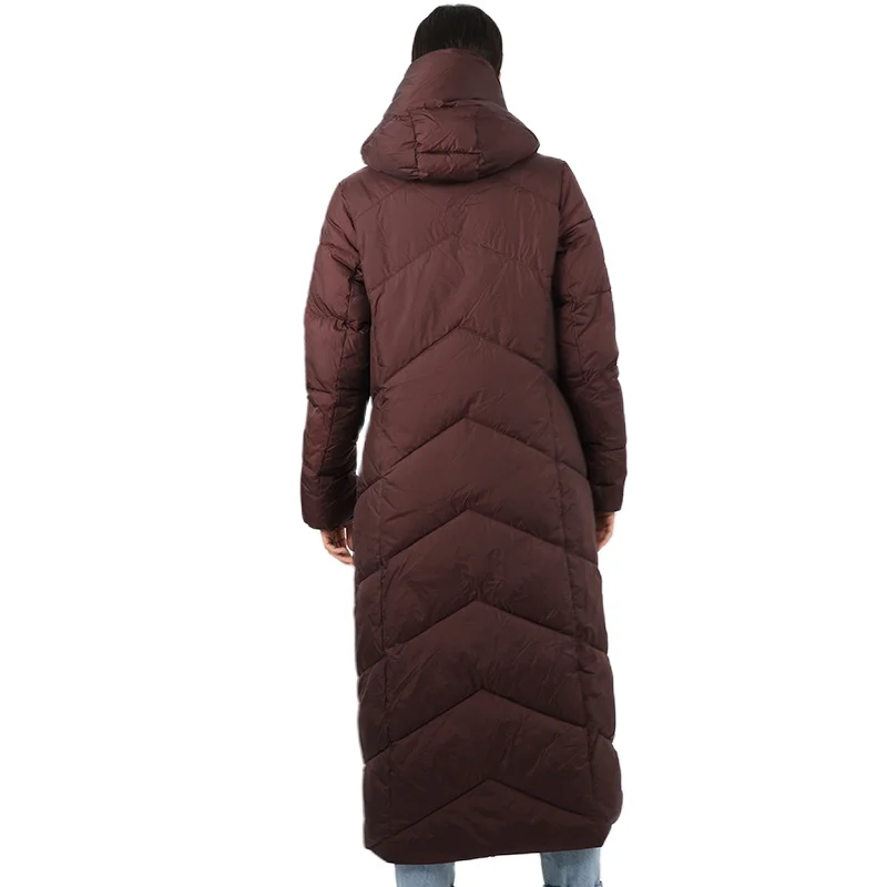 quilted long parka