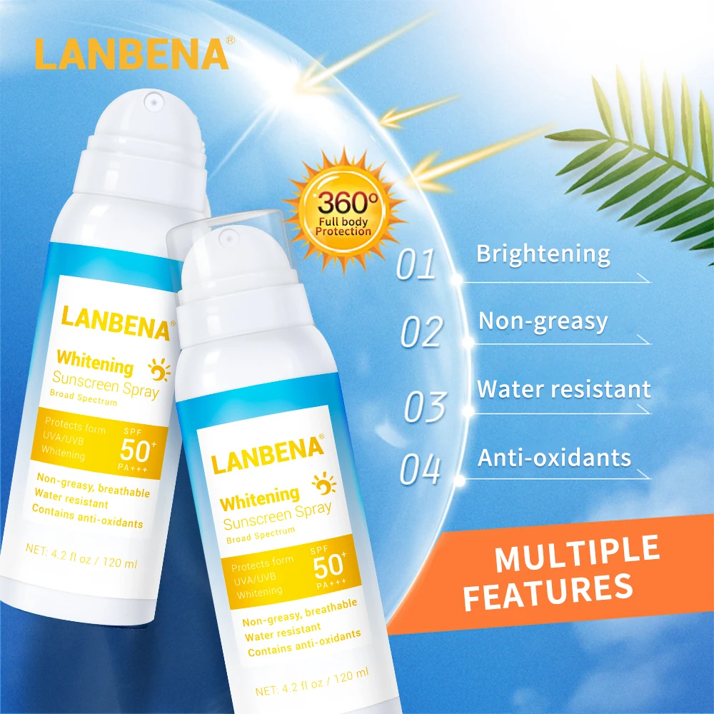 lanbena whitening sunscreen spray