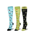 Sport Compression Stockings Funny Pattern Halloween ballon Dot Leg Pressure Running Cycling Multi Color Compress Socks preview-5