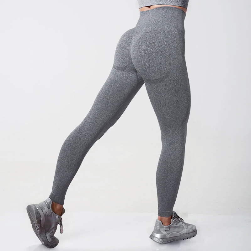 NORMOV Leggings For Fitness Seamless Leggings High Waist Yoga Pants Fitness  Women Workout BreathableTights Training Pants 2019