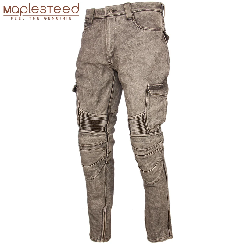 mens motorbike leather trousers