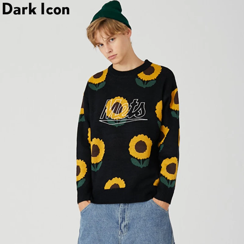 Dark Icon Sunflower Sweater Women Men 