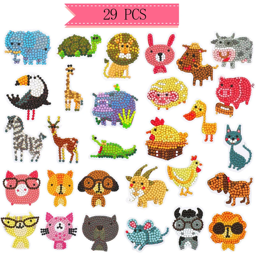 Good Quality GEM 5D Diamond Painting Stickers Kit Kids Handmade With DIY Painting  Tools Cute Art Crafts Toys for Children Gifts