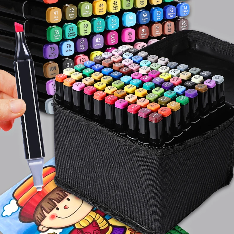 24 Color Double Line Outline Art Pen Marker Pen DIY Graffiti Outline Marker  Pen Highlighter Scrapbook Diary Poster Card 