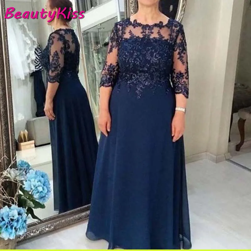 navy blue dresses for wedding plus size