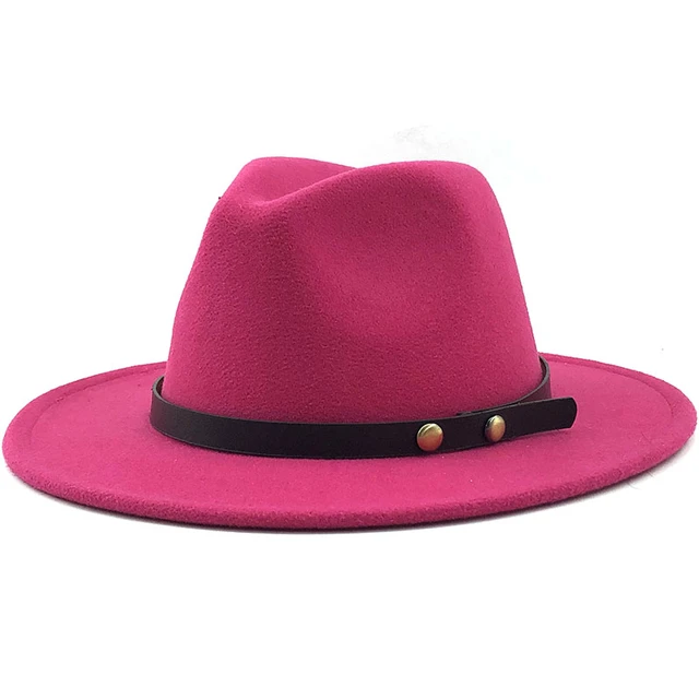 Women men Wool Jazz Fedora Hats Casual 