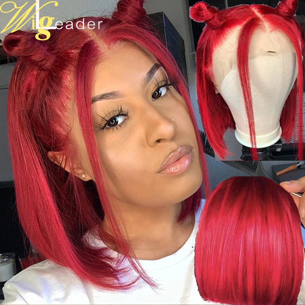 short red wig human hair