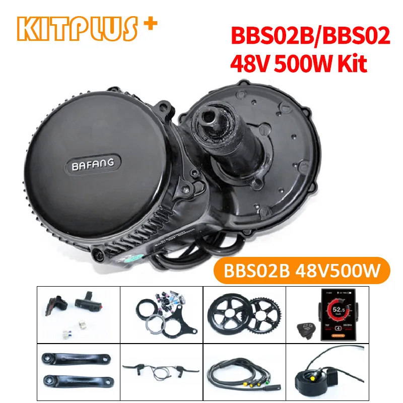 Acquistare Accessori per bicicletta | Bafang 500W 48V Electric Bike  Conversion Kit 500W Bafang BBS02 500 Watt Bafang 8Fun Mid Drive Kit Bike  Electric Motor Kit DIY