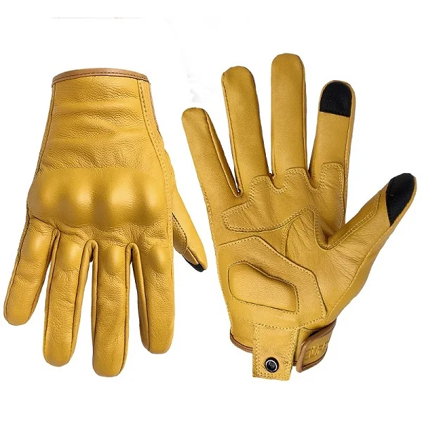 yellow motocross gloves