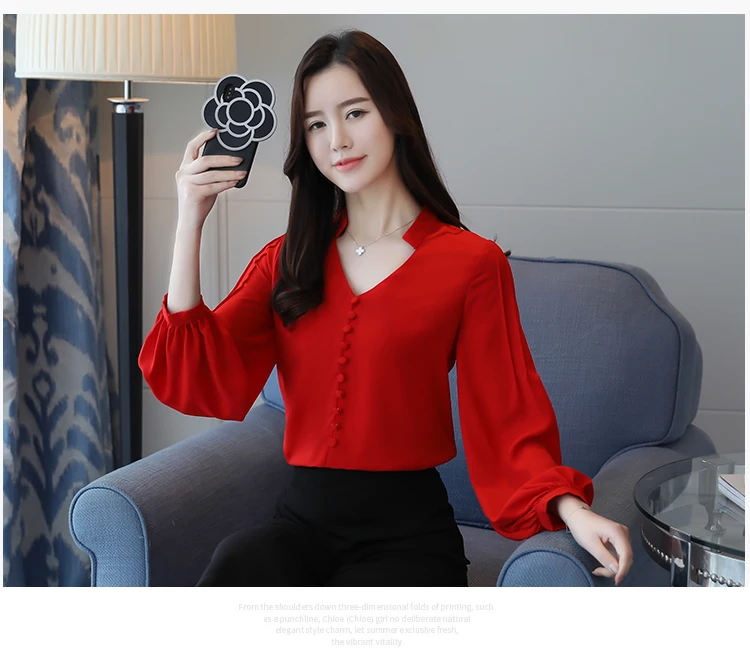 fashion women blouses long sleeve women 