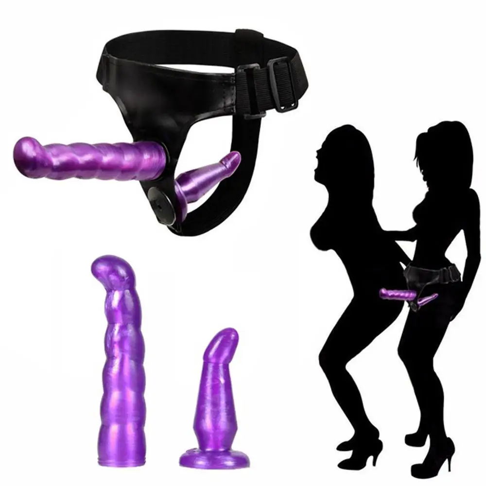 Купить Секс товары | Double Strapon Realistic Dildo Ultra Elastic Harness  Strap On Dildo Lesbian Strap-on Dildo Adult Sex Toys For Couples Women Gay