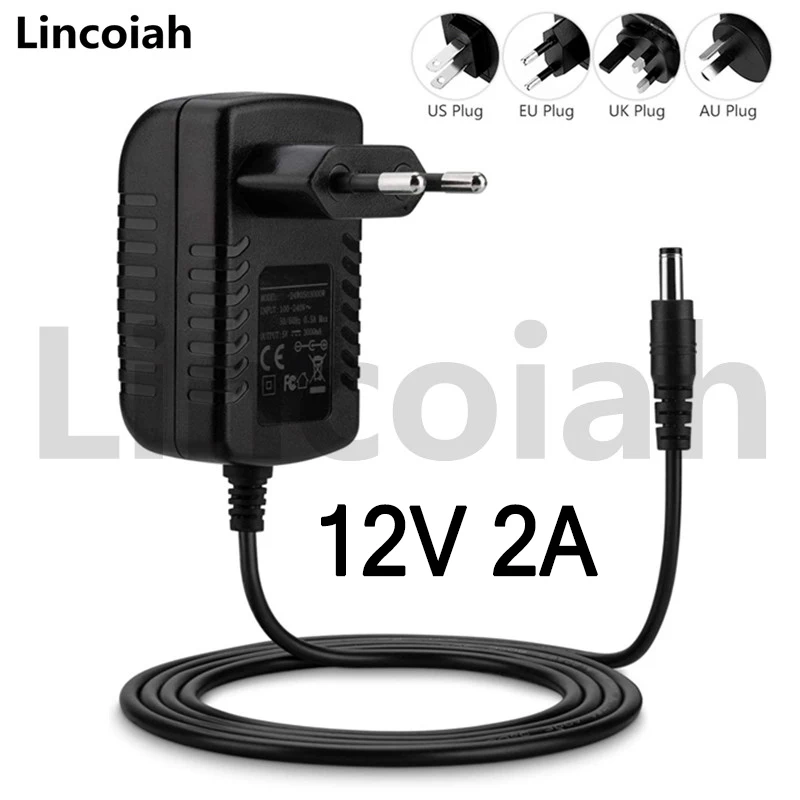 DC 12V 2A Power Adapter Charger Adapter for laptop Medion S2217-animated-img