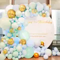 126pcs Macaron Garland Arch Kit latex Balloons Birthday Party Decoration Kids  Wedding Baby Shower Decorations  Balloon arch preview-2