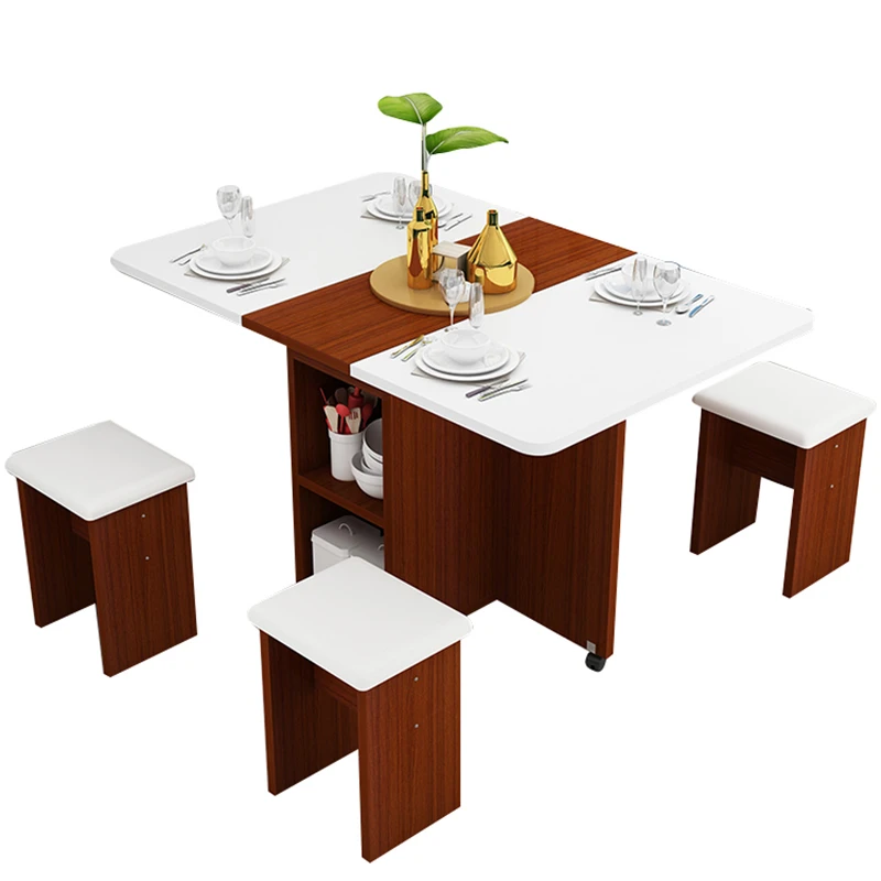 foldable dining table and 4 chairs