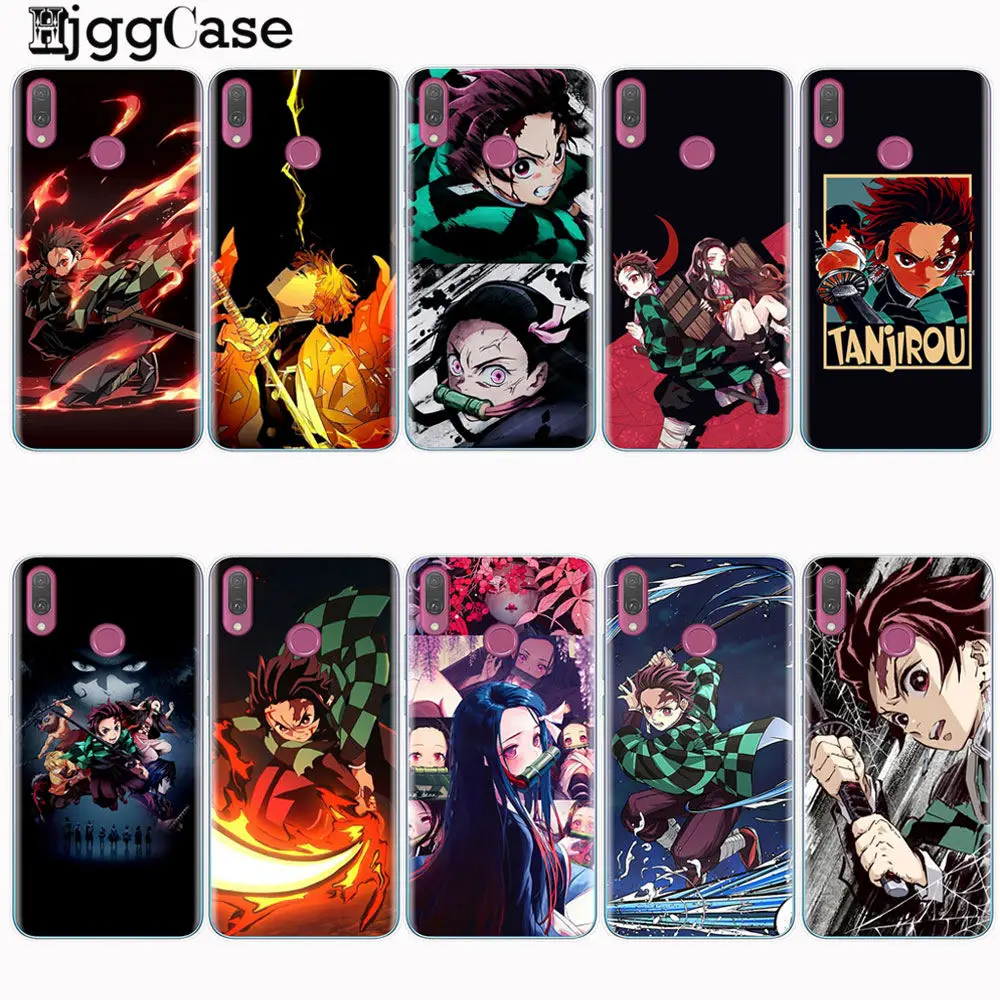 Купить Аксессуары для мобильных телефонов | Anime Demon Slayer Kimetsu no  Yaiba Phone Case for Fundas Huawei Honor 9 10 20 Lite10i 8X 8C 9X Pro Y9  2019 Cover Soft TPU Shell