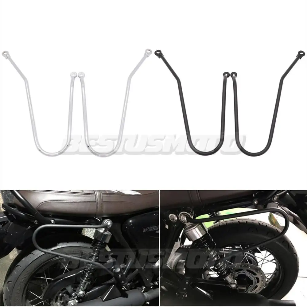 Triumph bonneville pannier rails Clearance