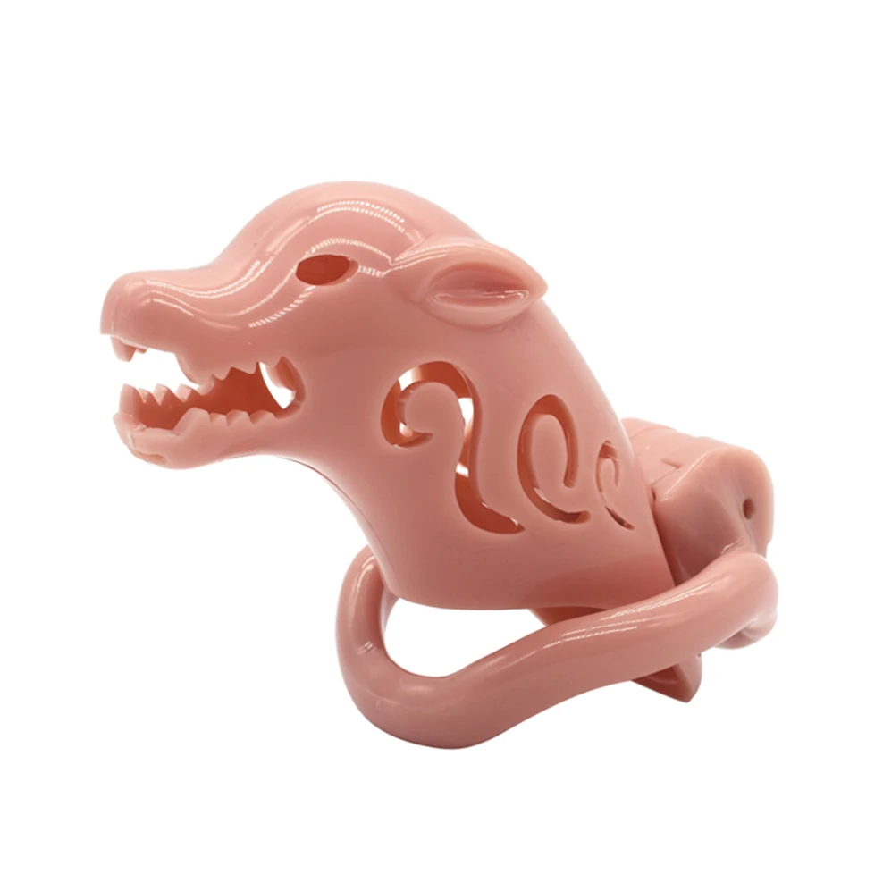 Купить Секс товары | Plastic Male Chastity Devices Animal Wolf Dog Head Cock  Cage Penis Ring Sex Toys for Men with 4 Size Ring Cock Lock Sex Toy