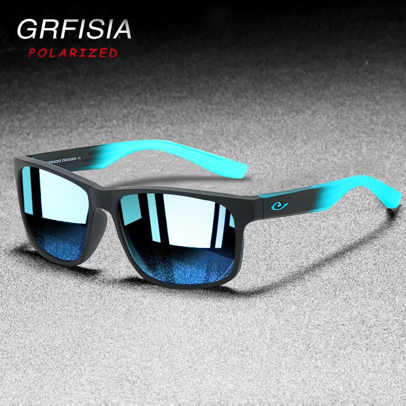 2023 New Polarized Sunglasses Men Brand Designer Square Sports Sun