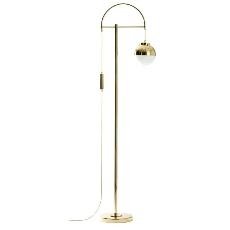 gold ball floor lamp