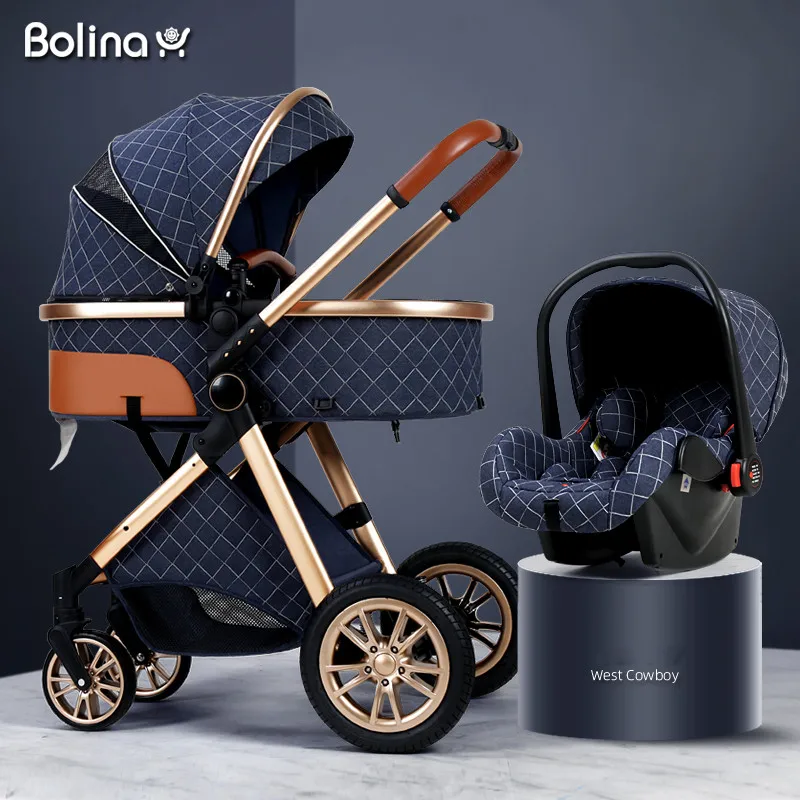 gold pushchair