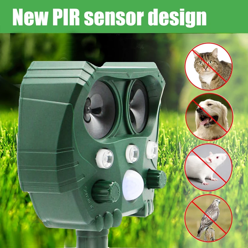 Купить Садовые товары Solar Bird Repeller Ultrasonic Sonic Rodent