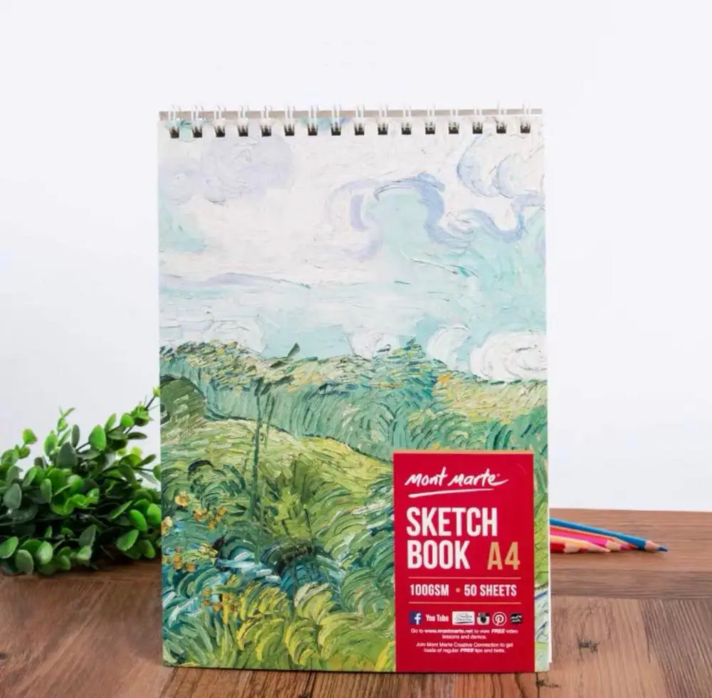 A4/16K Thickened Sketch Book for Sketching Watercolor Colored