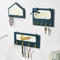 Key Holder Wall Hooks Hangers Wall Hooks Decorative Coat Hook Home Decore Minimalist Wood Home Decoration Accessories preview-4
