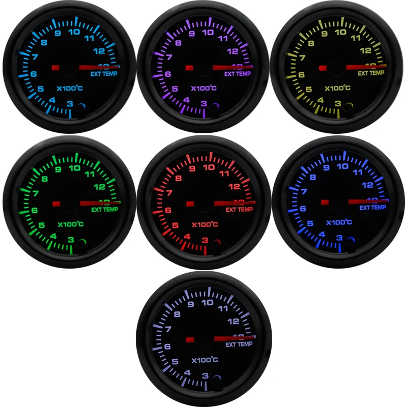 Купить Автомобильные запчасти DepoTuning 2" 52mm 7 Colors LED Car