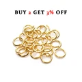 100-200pcs DIY Jewelry Findings Open Single Loops Jump Rings Split Ring for jewelry making Open Jump Rings Connectors Wholesale preview-3