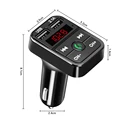 Car Bluetooth FM Transmitter Wireless Handsfree Audio Receiver Auto LED MP3 Player 2.1A Dual USB Fast Charger Car Accessories preview-4