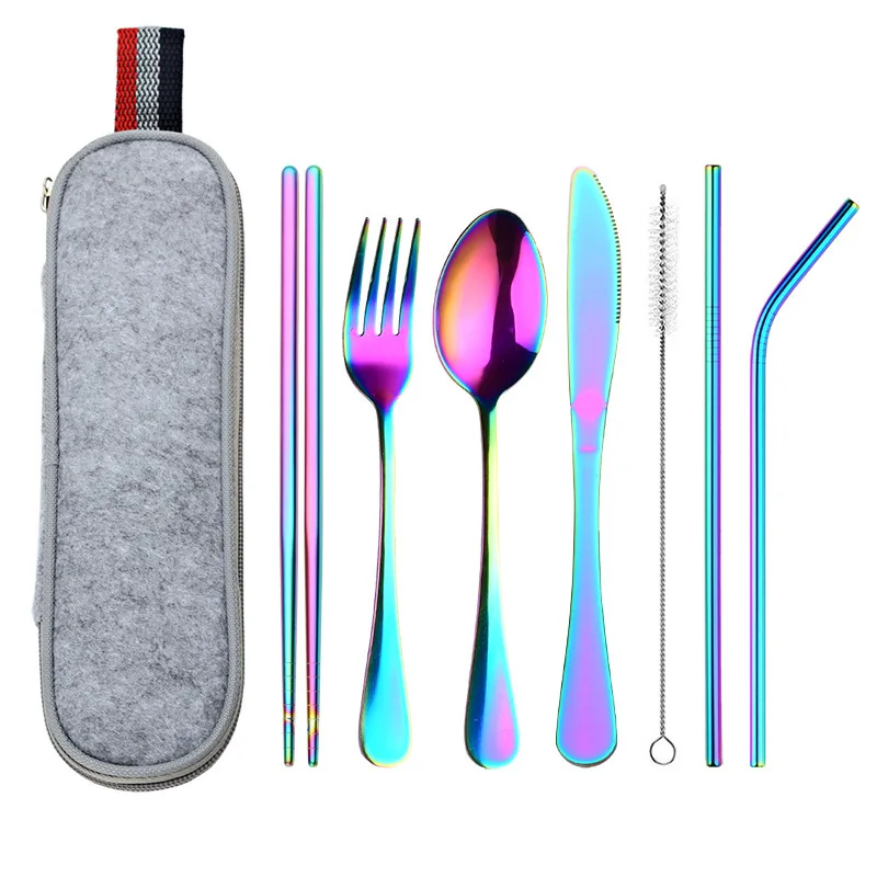 Купить Кухня, столовая и бар Travel Dinnerware Set Portable Cutlery Camping Dinner Sets