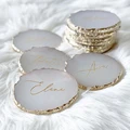 Personalized Agate Coasters Jewelry Plate Custom Nail Plate Acrylic Ring Holder Bridesmaid Gift Bachelorette Party Bridal Shower preview-3