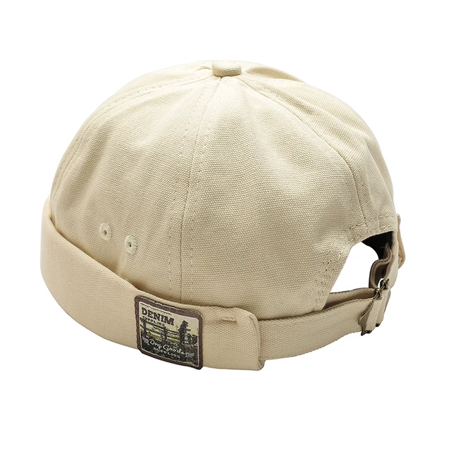 Vintage Docker Cap Brimless Hat 