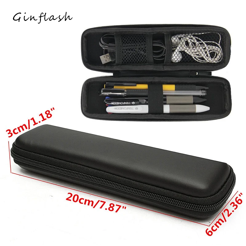 Black EVA Hard Shell Stylus Pen Pencil Case Holder Protective