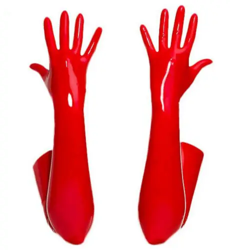 red gloves latex