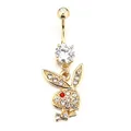 Cute Rabbit Belly Button Rings 316L Surgical Steel Piercing Belly Button Rings Navel Piercing Sexy Body Jewelry preview-2