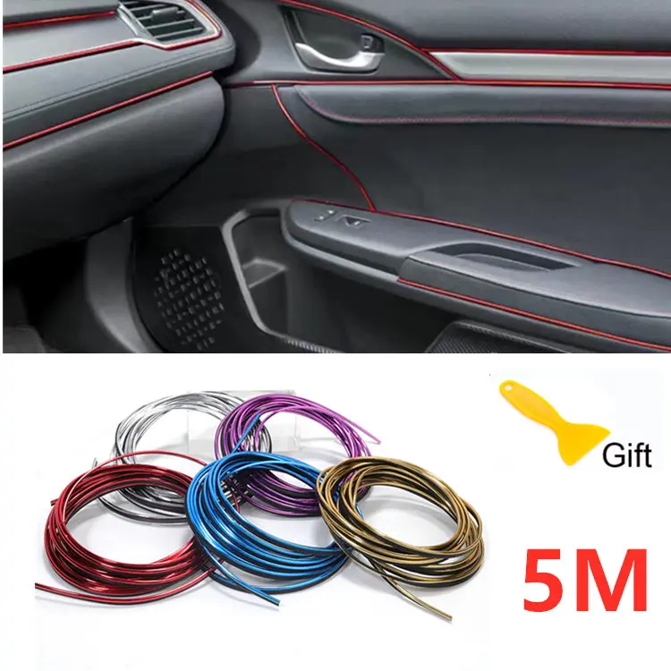5M Car Interior Mouldings for VW Golf 5 6 7 Jetta MK5 MK6 MK7 CC Tiguan Passat B6 b7 Scirocco New Touareg R line GTI Accessories-animated-img