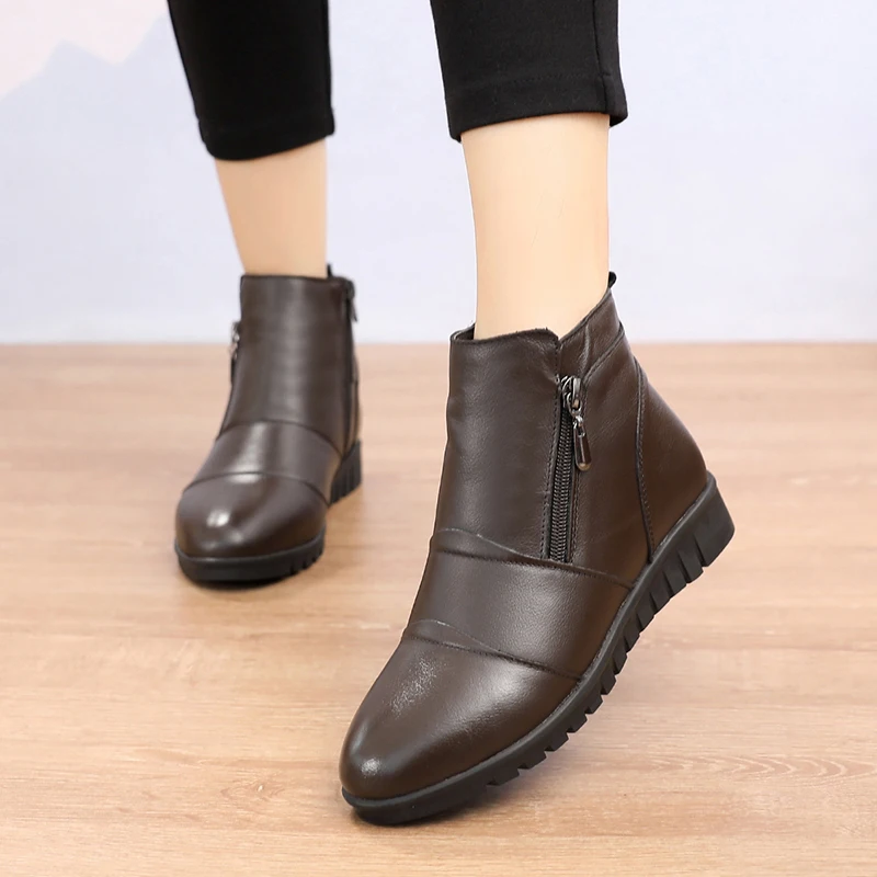 women's flat short boots