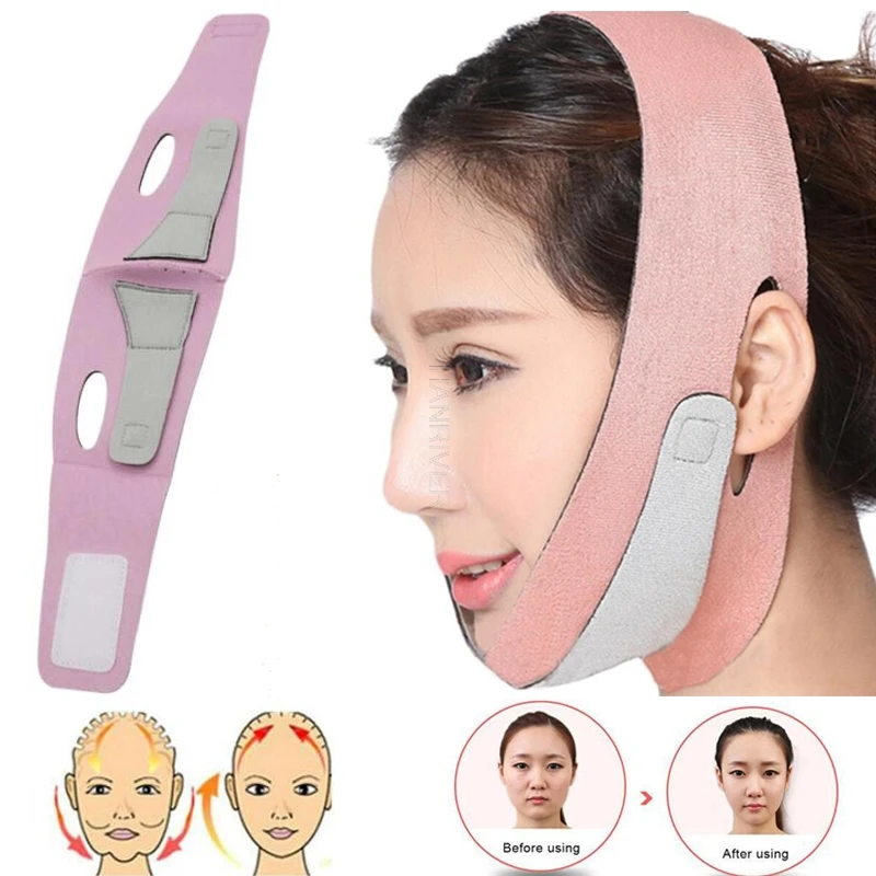 Women Chin Cheek Face Slimming Bandage Lift Up Belt V Line Face Shaper  Facial Anti Wrinkle