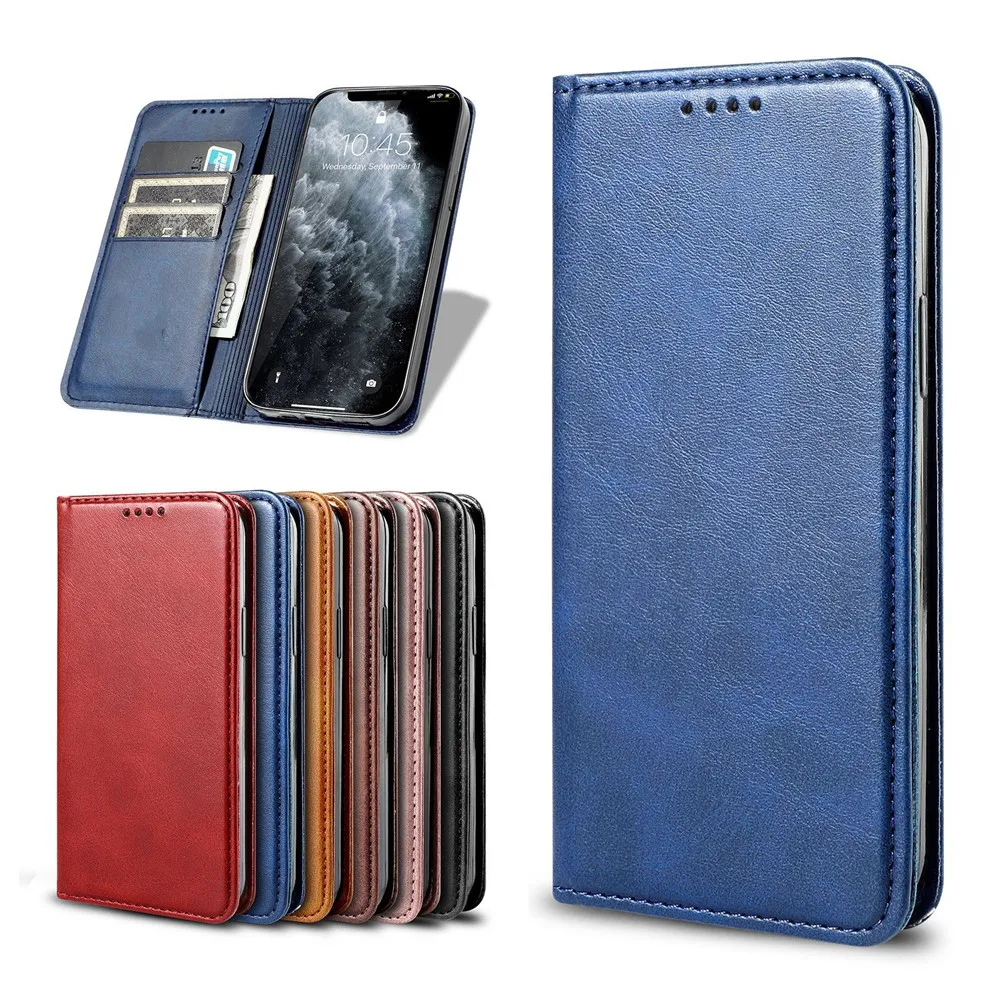 Leather Flip Case For TCL 408 406 405 T506D T507D1 T507A T507U T507U1 6.6" Fundas Magnetic Wallet Phone Cover Capa-animated-img