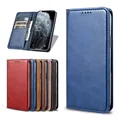 Leather Flip Case For TCL 408 406 405 T506D T507D1 T507A T507U T507U1 6.6" Fundas Magnetic Wallet Phone Cover Capa